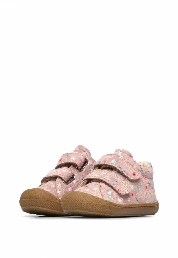 NATURINO COCOON VL 0012012904.HB.1M32 FIRST STEPS SUEDE FLORA ROSE-MULTI