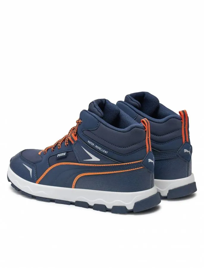 PUMA EVOLVE TRAIL JR MID 397644 02 NAVY/MAPLESYRUP