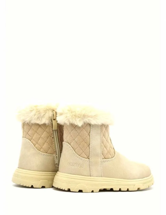 OSITO BY CONGUITOS BABY BOOTS PLUSH BEIGE OSSH 129008-BEIG
