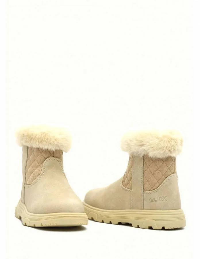 OSITO BY CONGUITOS BABY BOOTS PLUSH BEIGE OSSH 129008-BEIG