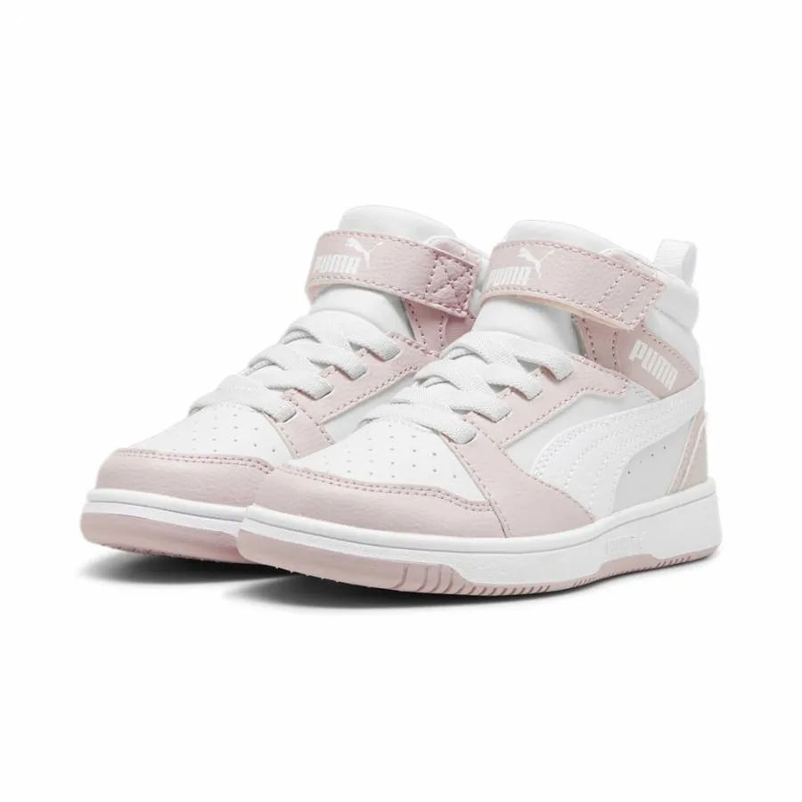 PUMA REBOUND V6 SNEAKERS MID AC+PS 393832 20 MAUVE MIST/ WHITE