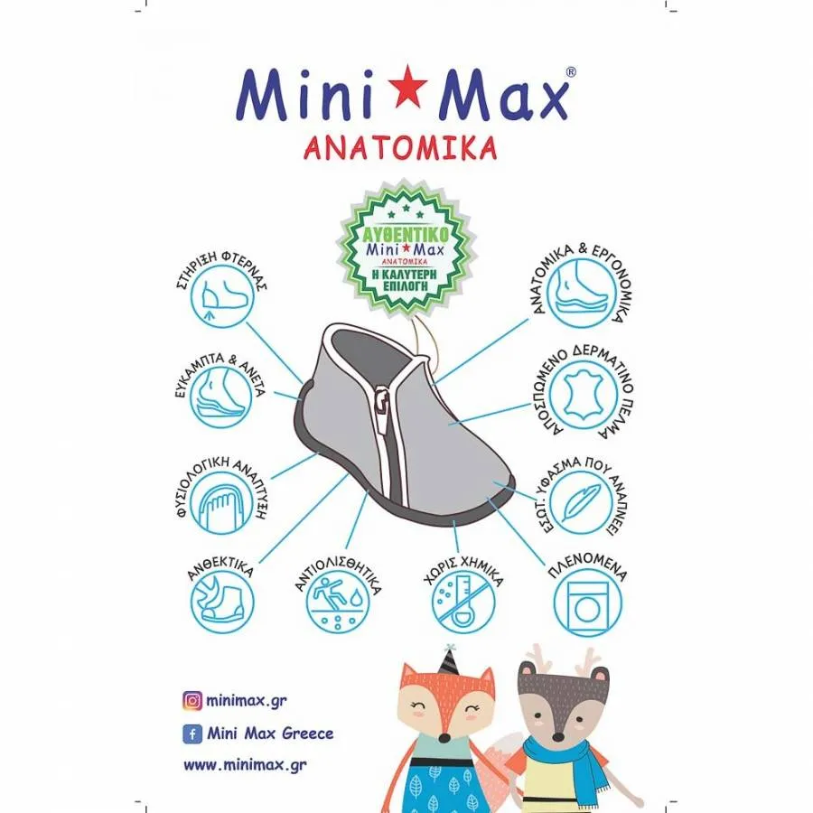 MINI MAX TEDY-4 SLIPPERS BOYS ANATOMIC BLUE