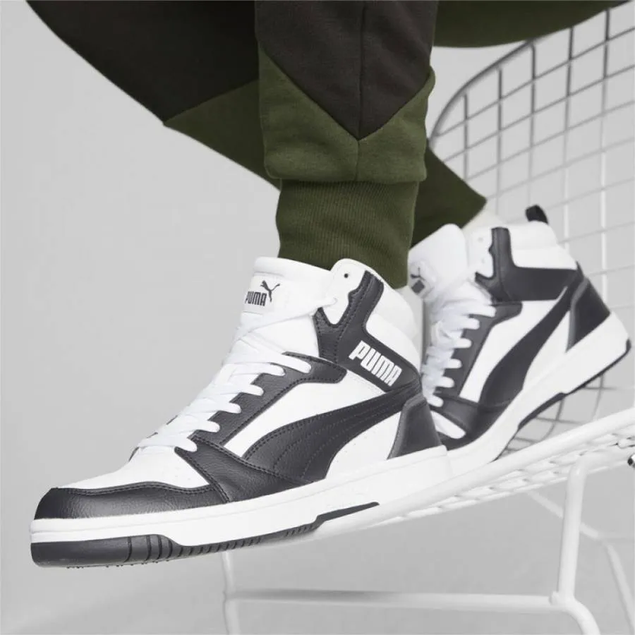 PUMA REBOUND V6 MID M 392326 01 WHITE/BLACK/GREY
