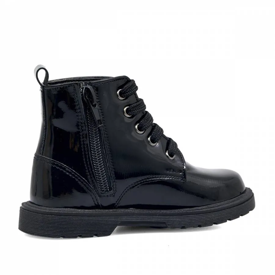 RICCO MONDO LEATHER MAT BOOTS 259R BLACK MAT/MULTICOLOR GLITTER