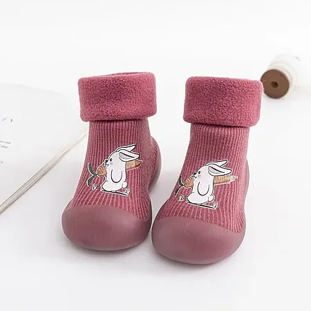CHILDRENLAND STOPPER SOCKS DW2400-4 ΡΑΒΒΙΤ/BLUEBERRY