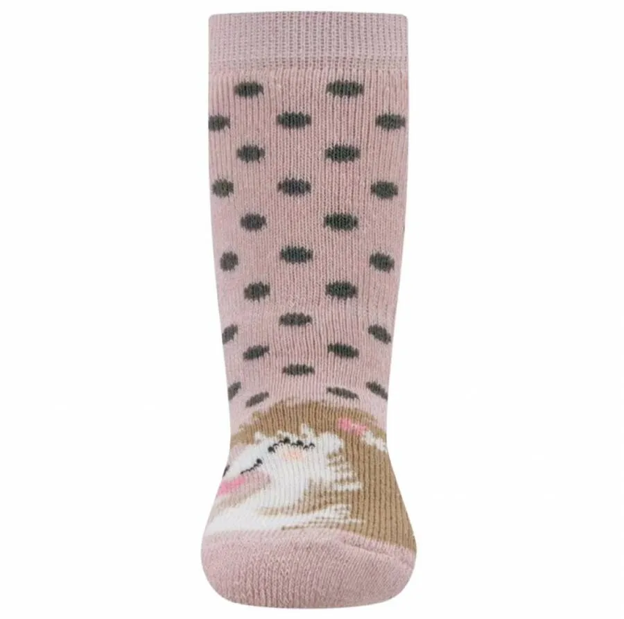 EWERS STOPPER SOCKS 221330-1203 SOFTSTEPS HEDGEHOG PINK