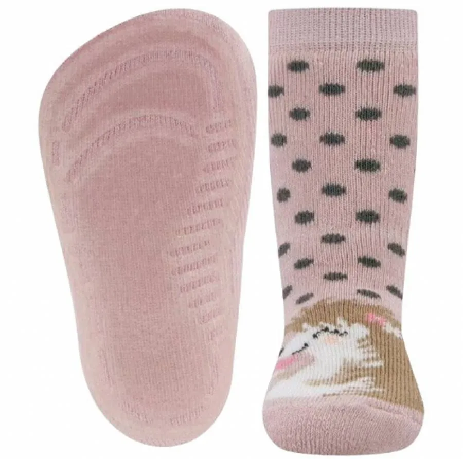 EWERS STOPPER SOCKS 221330-1203 SOFTSTEPS HEDGEHOG PINK