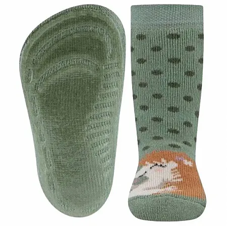 EWERS STOPPER SOCKS 221330-1847 SOFTSTEPS GREEN HEDGEHOG