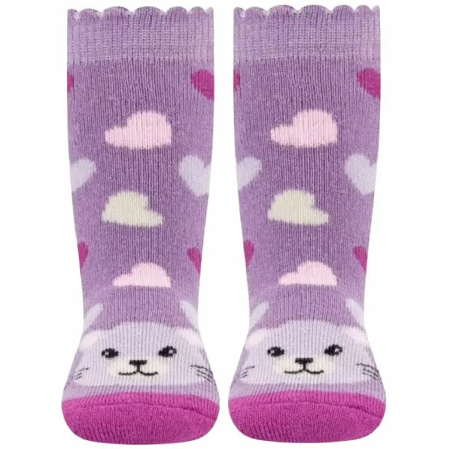 EWERS STOPPER SOCKS 221320-1763 SOFTSTEPS  CAT LILA