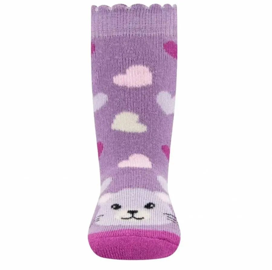 EWERS STOPPER SOCKS 221320-1763 SOFTSTEPS  CAT LILA