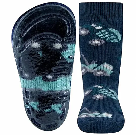 EWERS STOPPER SOCKS 221336-1139 SOFTSTEPS KIPPER BLEU