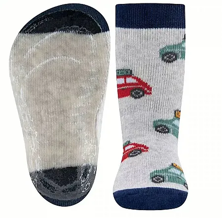 EWERS STOPPER SOCKS 221342-3081 SOFTSTEPS CARS BEIGE