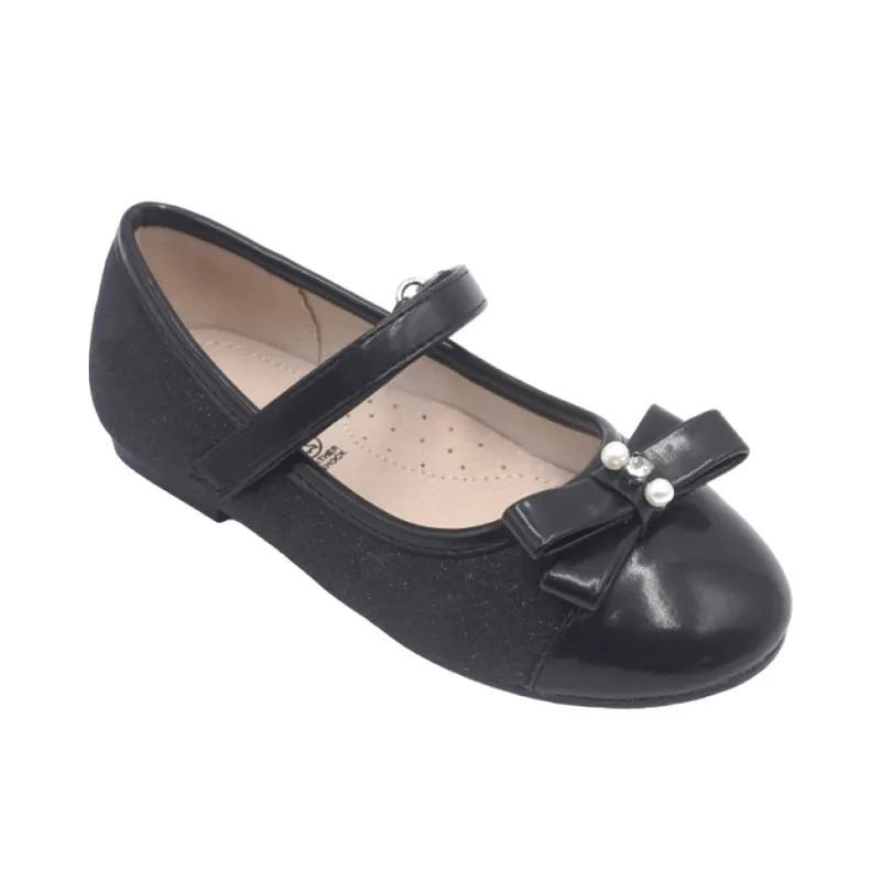 FENECIA FOR GIRLS BALLARINES 39085 BLACK GLITTER