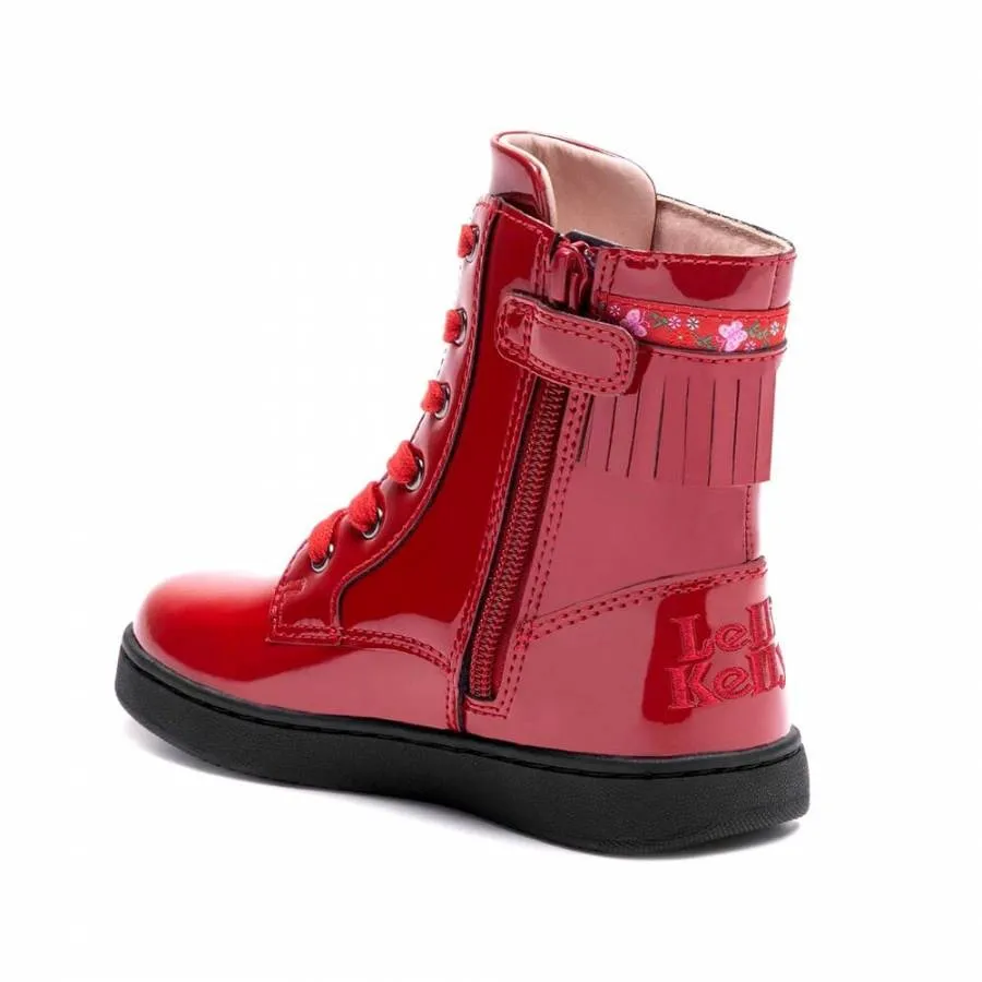 LELLI KELLY FRANGETTA STIVALE BOOTS LKFH4364-RS01 ROSSO