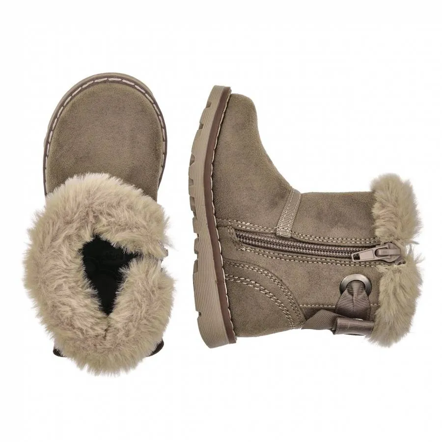 CHICCO ANKLE BOOT FIRST STEPS 72033-590 DOVE GREY MICROFIBER