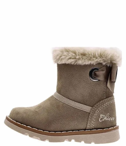 CHICCO ANKLE BOOT FIRST STEPS 72033-590 DOVE GREY MICROFIBER