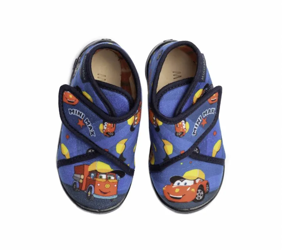 MINI MAX V-RUN 4 SLIPPERS BOYS ANATOMIC BLUE