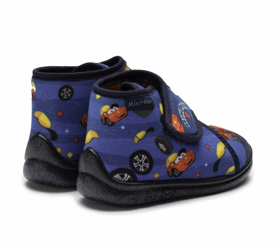 MINI MAX V-RUN 4 SLIPPERS BOYS ANATOMIC BLUE