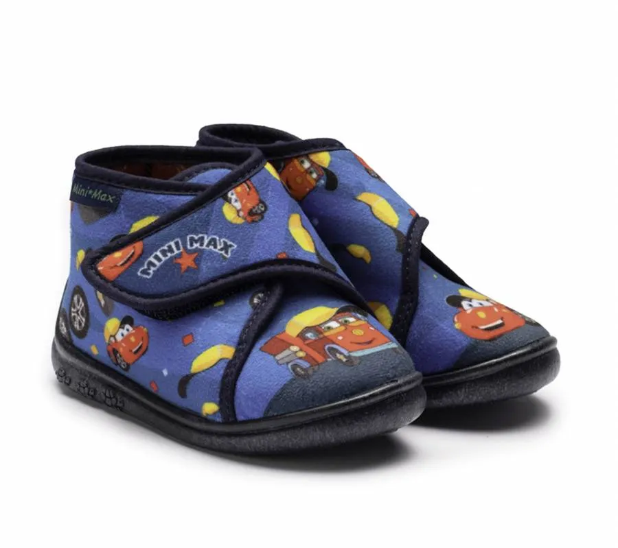 MINI MAX V-RUN 4 SLIPPERS BOYS ANATOMIC BLUE