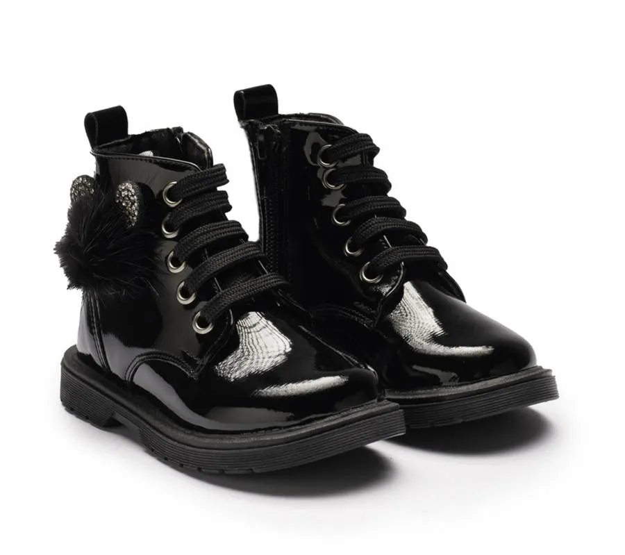 RICCO MONDO VERNICE BOOTS ANATOMIC 257R-BLACK BLACK