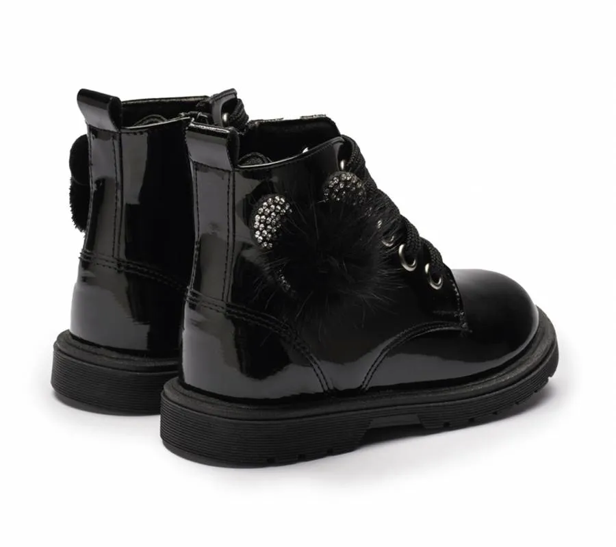 RICCO MONDO VERNICE BOOTS ANATOMIC 257R-BLACK BLACK