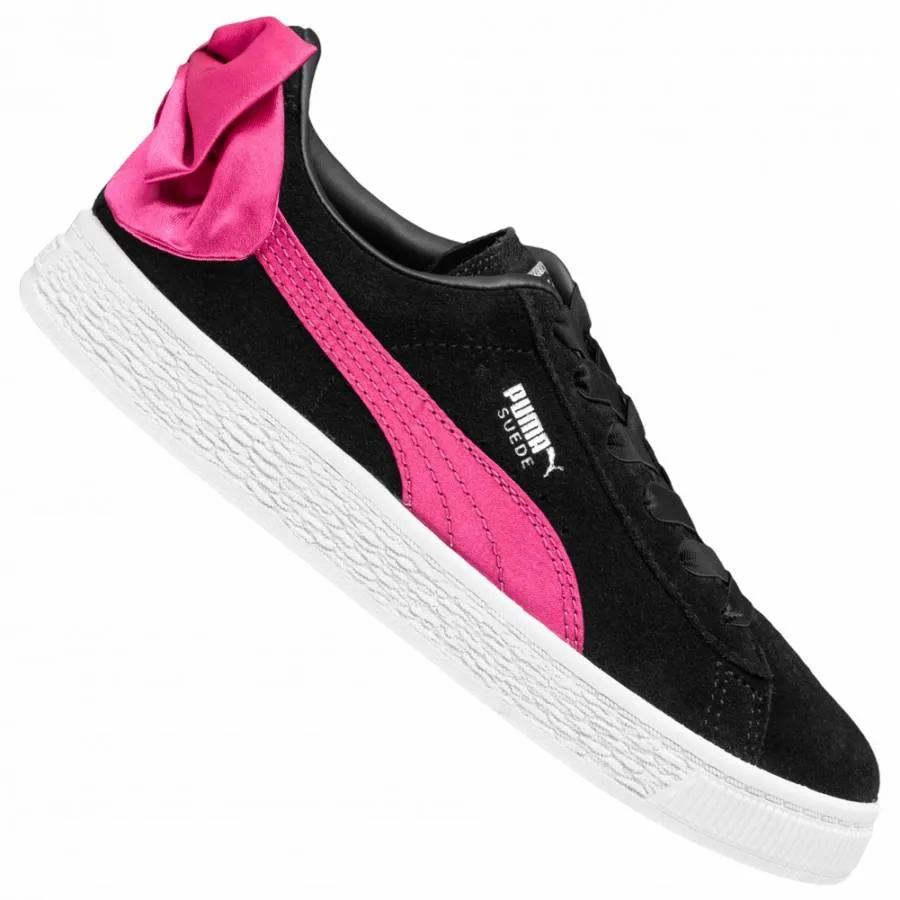 PUMA SUEDE BW AC PS SNEAKERS 367318 04 BLACK/BEETROOT/PURPLE
