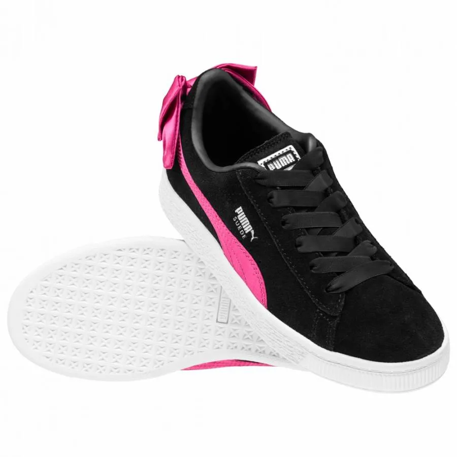 PUMA SUEDE BW AC PS SNEAKERS 367318 04 BLACK/BEETROOT/PURPLE