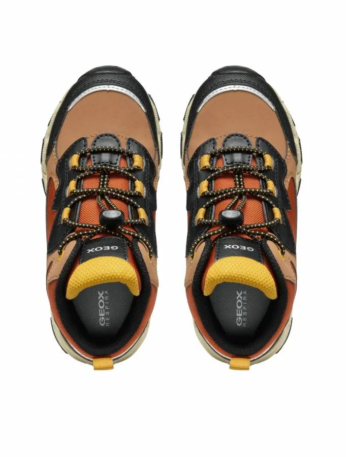 GEOX J MAGNETAR ABX J463ZC 050FU C0275 1 BROWN/BLACK J SNEAKERS OUTDOOR