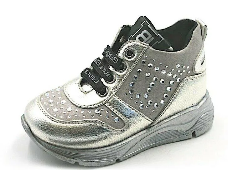 LAURA BIAGIOTTI BABY SNEAKERS 6929 SILVER/BLACK
