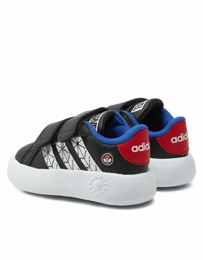 ADIDAS GRAND COURT SPIDER INF JS0743 CBLACK/FTWWHT/SLUBL