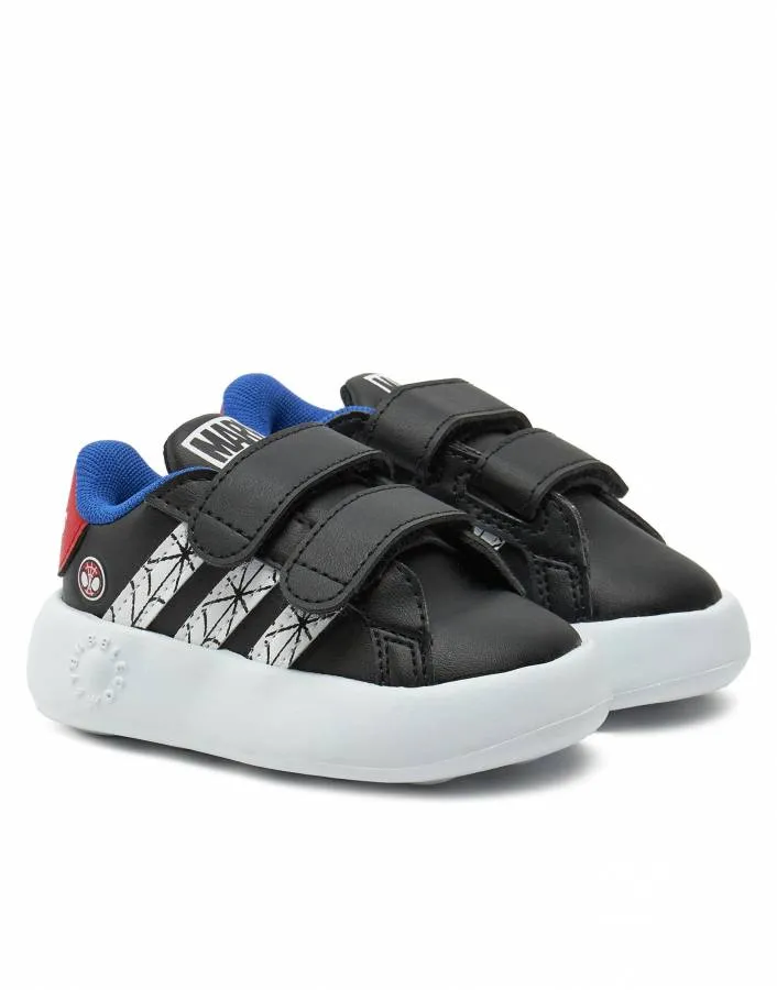 ADIDAS GRAND COURT SPIDER INF JS0743 CBLACK/FTWWHT/SLUBL