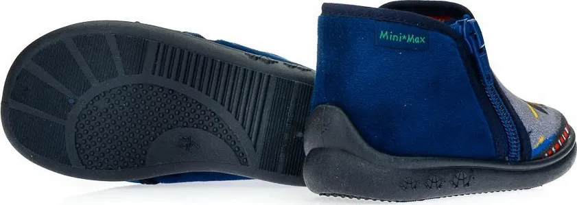 MINI MAX POLICE BLUE SLIPPERS BOYS ANATOMIC