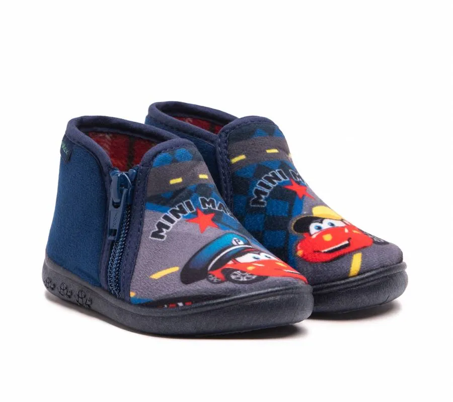 MINI MAX POLICE BLUE SLIPPERS BOYS ANATOMIC