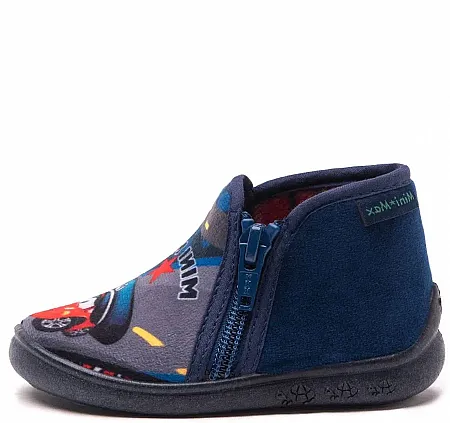 MINI MAX POLICE  BLUE SLIPPERS BOYS ANATOMIC