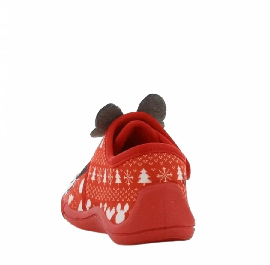 MINNIE MOUSE SLIPPERS MN010133 RED/GOLD