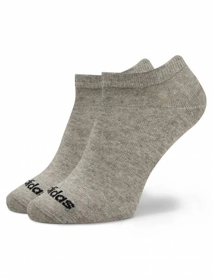 ADIDAS T LIN LOW SOCKS 3P  IC1300 MGREYH/WHITE/BLACK