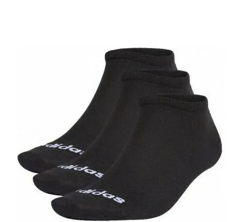 ADIDAS T LIN LOW SOCKS 3P IC1299  BLACK/WHITE