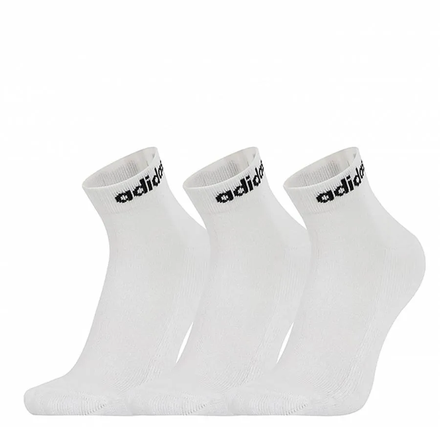 ADIDAS C LIN ANKLE  SOCKS 3P HT3457 WHITE/BLACK