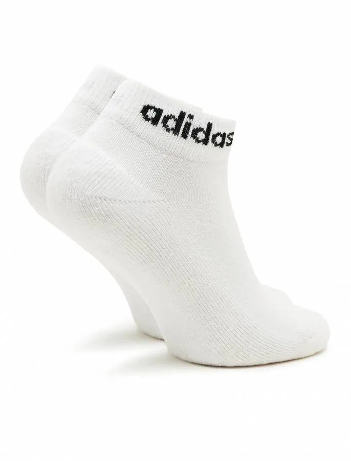 ADIDAS C LIN ANKLE  SOCKS 3P HT3457 WHITE/BLACK