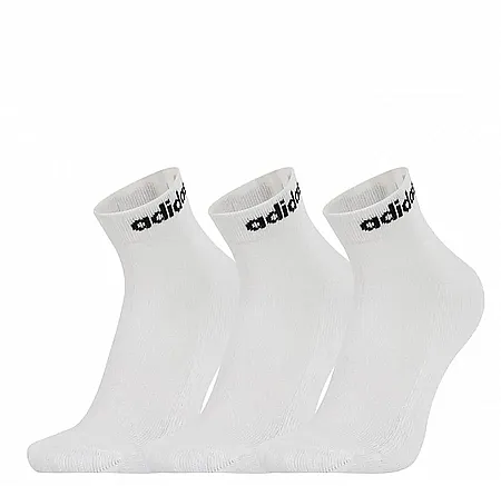 ADIDAS C LIN ANKLE  SOCKS 3P HT3457 WHITE/BLACK