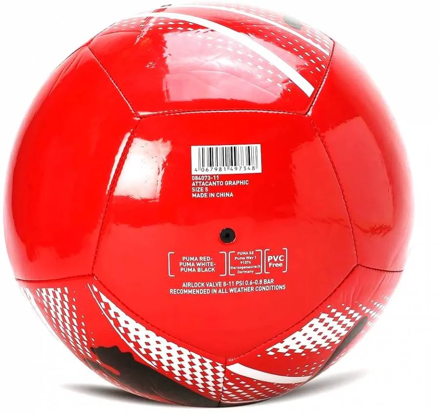PUMA ATTACANTO CRAPHIC BALL 084073 16 GIOWING RED/BLACK/WHITE