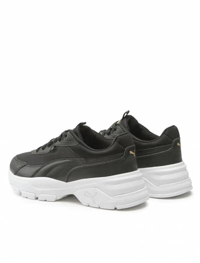 PUMA CASSIA VIA 389223 02 BLACK/WHITE SHADOW/GOLD