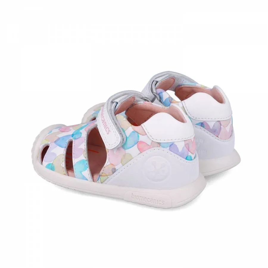 BIOMECANICS SANDALIA ESTAMPADA 252110-B050 BLANCO