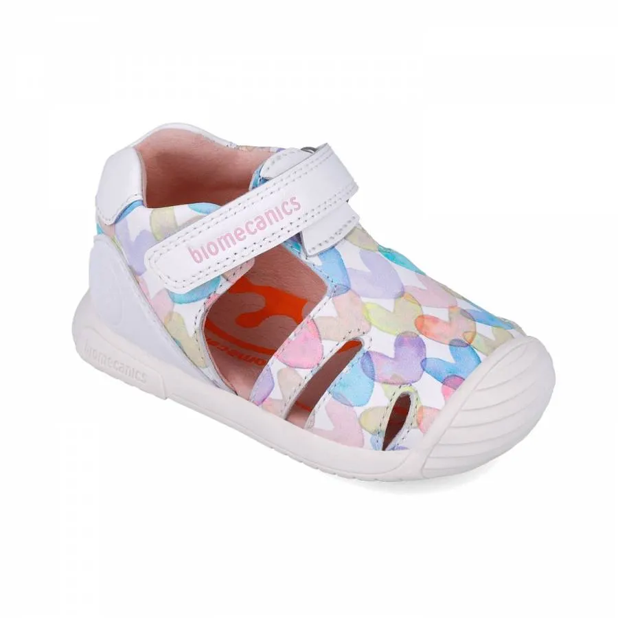 BIOMECANICS SANDALIA ESTAMPADA 252110-B050 BLANCO