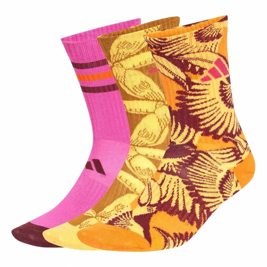 ADIDAS W FARM 3PP SOCKS JJ1688 BORANG/SEMSPA/LUCFUC