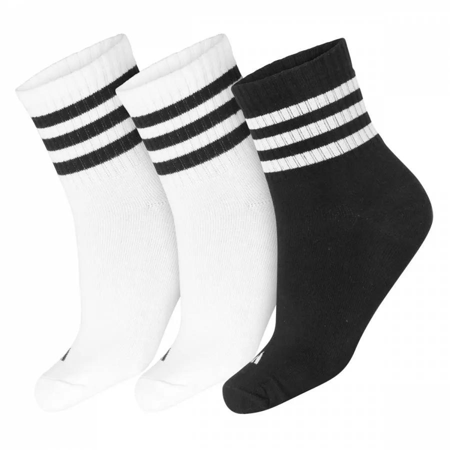 ADIDAS LK RIB 3PP SOCKS  JD1349  WHITE/WHITE/BLACK