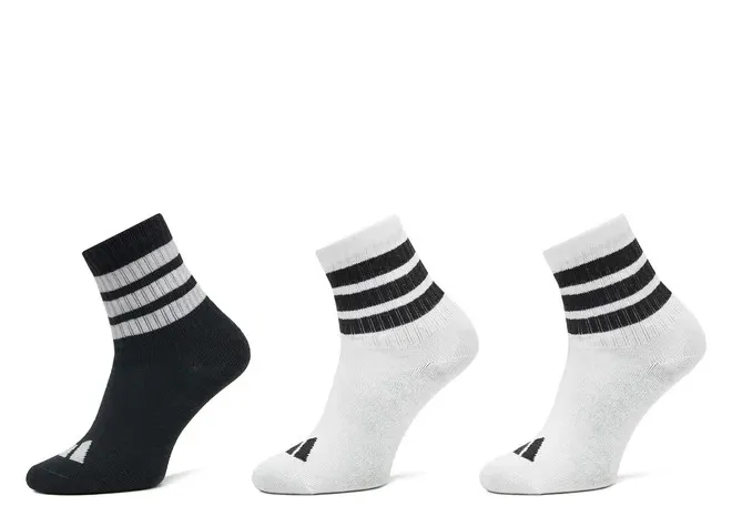 ADIDAS LK RIB 3PP SOCKS  JD1349  WHITE/WHITE/BLACK
