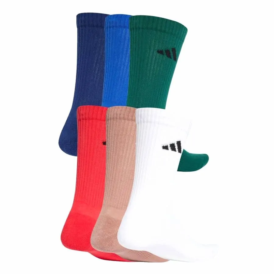 ADIDAS C NEWLOGOCRW 6P SOCKS JP1717 ROYBLU/DKBLUE/WARCLA