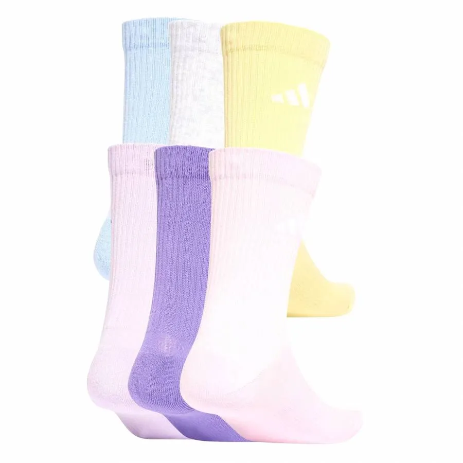 ADIDAS C NEWLOGOCRW 6P SOCKS  JP1715 VIOFUS/ICELAV/GLOBLU