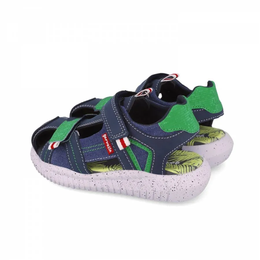 GARVALIN SANDALIA URBAN 252877-A0891 AZUL MARINO